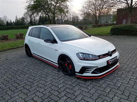 Front Splitter Vw Golf Mk7 Gti Clubsport Textured Our Offer Volkswagen Golf Mk7 Gti