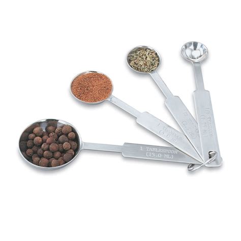 Vollrath Piece Stainless Steel Measuring Spoon Set Walmart