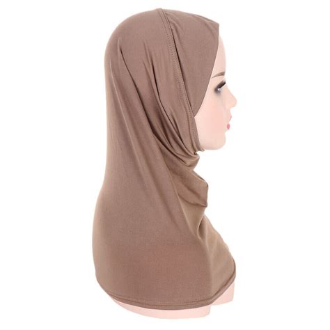 Muslim Women Hijab One Piece Amira Hat Pull On Ready Scarf Wrap