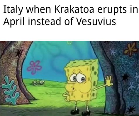 Italy Breathing A Sigh Of Relief Rbikinibottomtwitter Spongebob