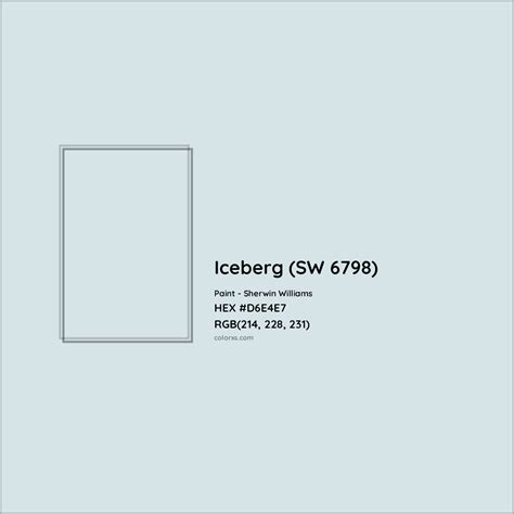 Sherwin Williams Iceberg Sw Paint Color Codes Similar Paints