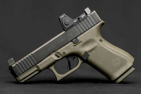 Glock 19 Gen 5 Od Gunmetal Frame W Trijicon Rmr 325 Moa Nrc Industries