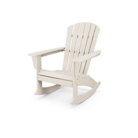 POLYWOOD Grant Park Plastic Patio Outdoor Adirondack Rocking Chair