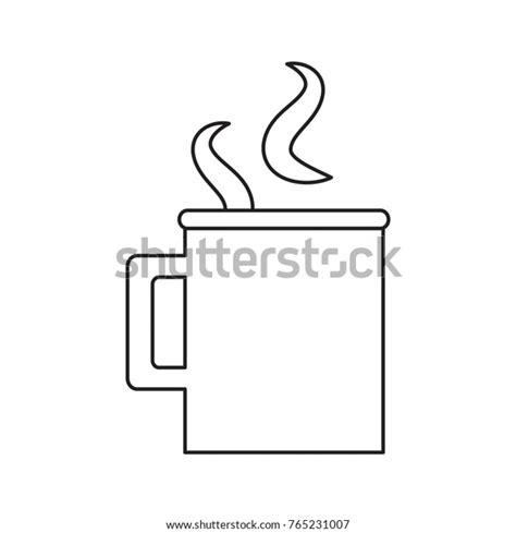 Hot Coffee Mug Icon Stock Vector Royalty Free 765231007