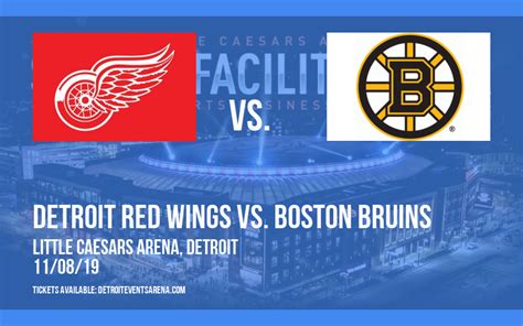 Detroit Red Wings vs. Boston Bruins Tickets | 8th November | Little ...