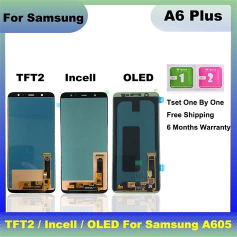 Pantalla T Ctil Lcd Para Samsung Galaxy A6 Plus Digitalizador Montaje Oled A605f A605 A605fn 100