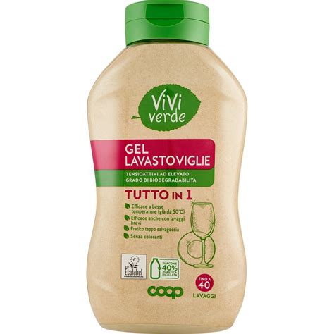 Detersivo Lavastoviglie Gel Tutto In Uno 8funzioni COOP VIVI VERDE