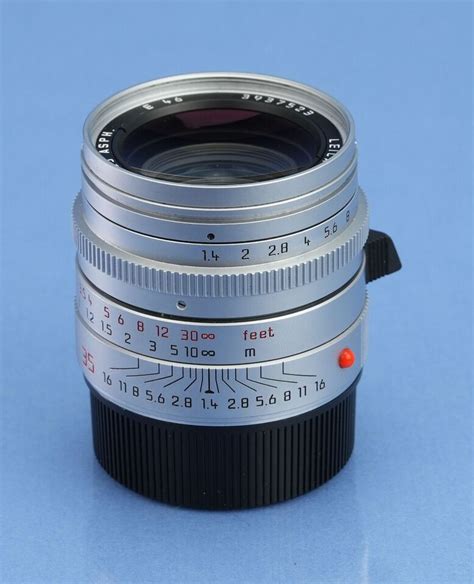 LEICA LEITZ 35MM SUMMILUX M F1 4 ASPH SILVER CHROME 11883 LENS SHADE