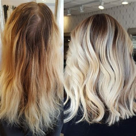 Makeover Banded And Brassy To Stunning Blonde Melt Color Melting