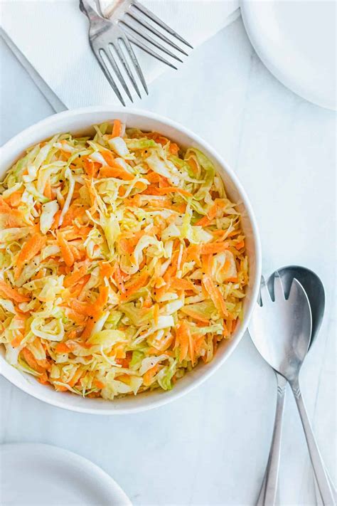 Marinated Cabbage And Carrot Salad - Real Greek Recipes