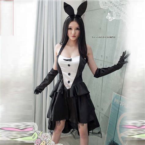 Best Selling Sexy Playboy Bunny Cosplay Dress Halloween Costumes Yhk092925ba