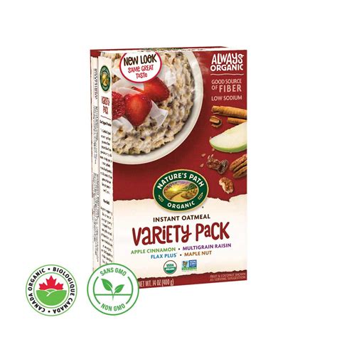 Variety Pack Organic Instant Oatmeal • Marché Ctfo