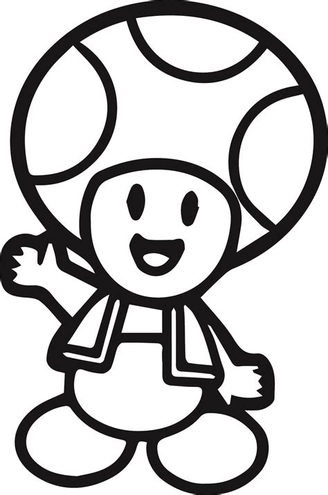 Toad Mario Kart Coloring Pages | Coloring Pages