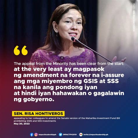 IMPACT Leadership On Twitter ICYMI Sen Risa Hontiveros Appealed To