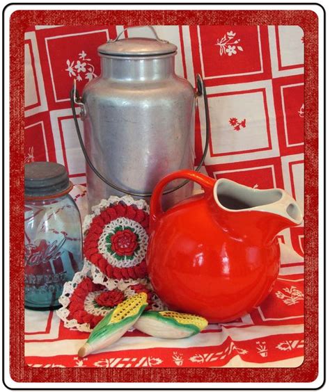 C Dianne Zweig Kitsch N Stuff Red And White Kitchen Collectibles