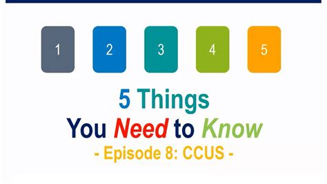 Episode Things You Need To Know About Ccus Youtube