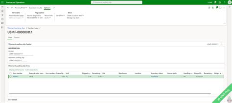 Setup And Processing Example Of Outbound Shipment Orders For D Wom