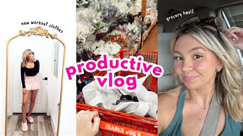 PRODUCTIVE VLOG Grocery Shopping HUGE Try On Haul More YouTube