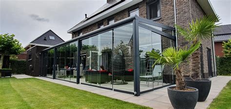 Glazen Schuifwand Donkerglas EG Veranda Stijlvol Design