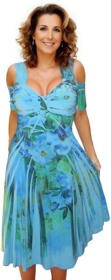 Plus Size Dress Blue Swing Dress Made In Usa Funfash Funfash