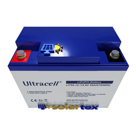 Batería de Litio 55Ah 12V Ultracell Solartex Chile