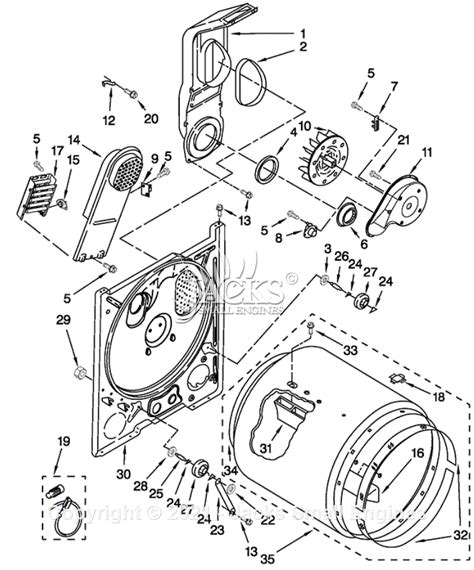 Whirlpool Duet Sport Dryer Parts Diagram