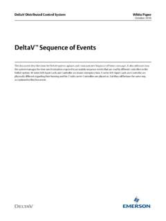 Deltav Sequence Of Events Emerson Deltav Sequence Of Events