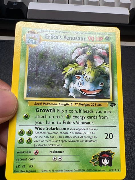 Erika S Venusaur Holo Unlimited Hobbies Toys Toys Games