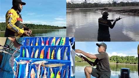 Tes Lemparan Pakai Umpan Mainan Mancing Ikan Kakap Di Muara YouTube