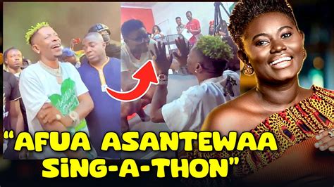 Shatta Wale Surprises Afua Asantewaa At Sing A Thon Challenge Youtube