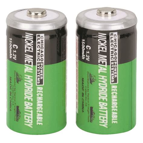 Pack Of 2 Nimh Rechargeable C Batteries