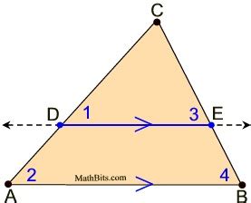 Side Splitter Theorem MathBitsNotebook Geo