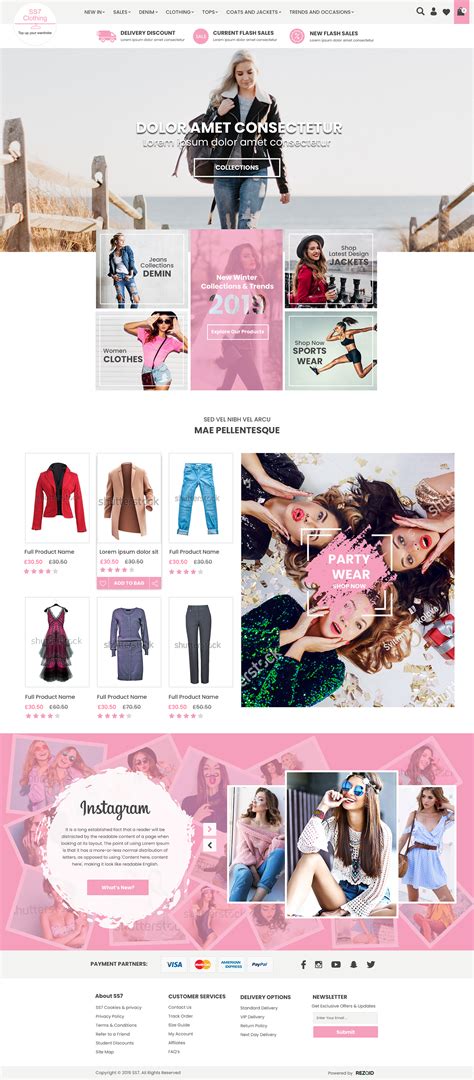 Clothing Ecommerce Website Behance