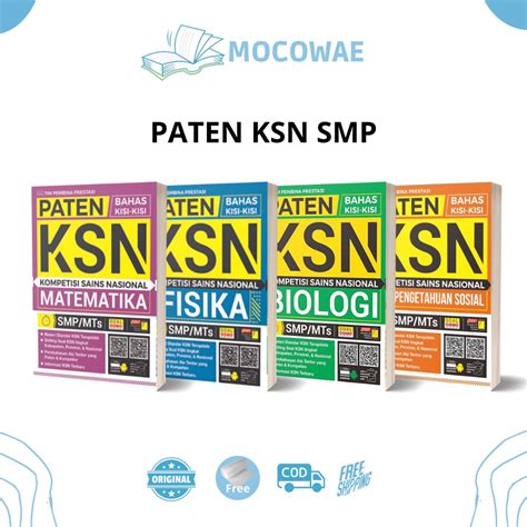 Jual BUKU KOMPETEN PATEN KSN SMP MATEMATIKA FISIKA BIOLOGI ILMU