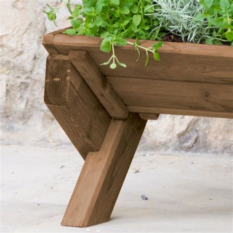 Zest Stepped Herb Planter Brown One Garden