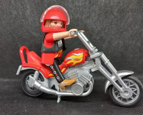 PLAYMOBIL MOTO CHOPPER 5113 Biker Harley Davidson EUR 10 00 PicClick FR