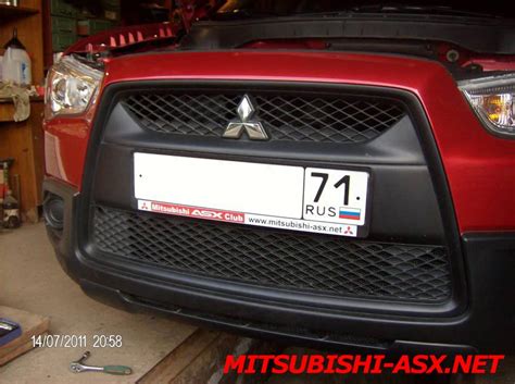 Установка сетки в решетку радиатора - Авто клуб Mitsubishi ASX ...