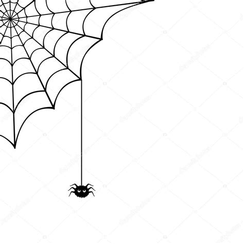 Spider Web And Spider Vector Illustration Stock Vector Image By