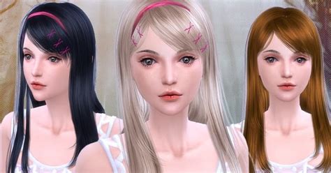 The Sims 4 Hair Yu106 Lovers By Newsea