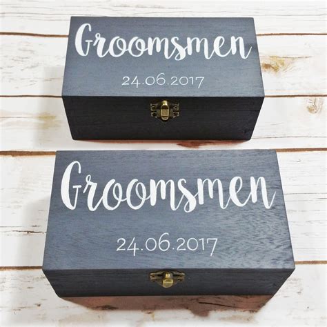 Personalised Groomsmen box | Personalized groomsmen, Present for groom ...