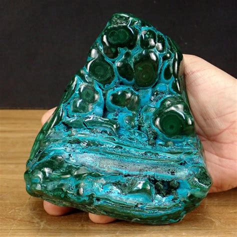 A Chrysocolla And Malachite Sculpture 155×135×75 Mm Catawiki