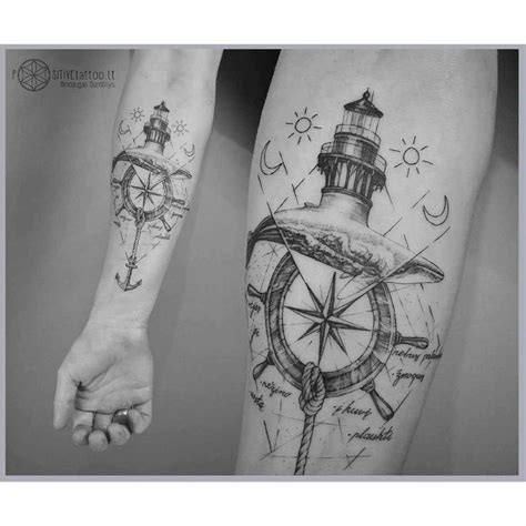 Realistic Anchor And Rope Tattoo Wheel Tattoo Rope Tattoo Nautical Tattoo Sleeve