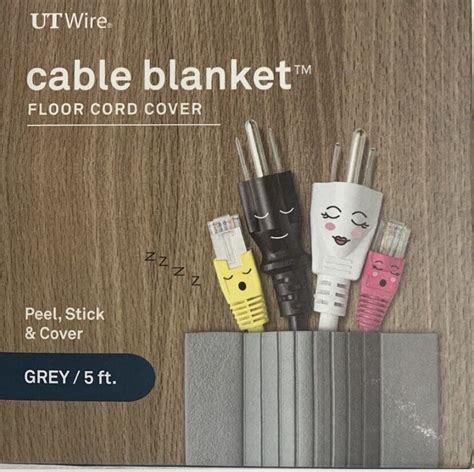 Ut Wire Utw Cpl Gy Cable Blanket Low Profile Cord Cover And