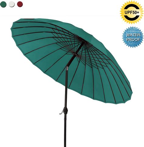 Abccanopy Patio Umbrella 9ft Outdoor Umbrella 18 Ribs Market Umbrella With Push Button Tilt And