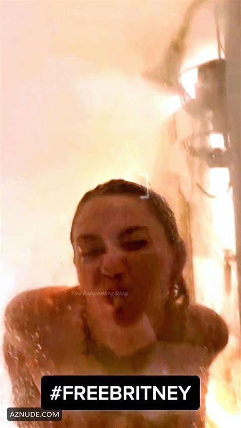 Miley Cyrus Sexy Poses Naked In The Shower AZNude