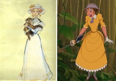 Disney Concept Sketches Compared To Real Characters Others