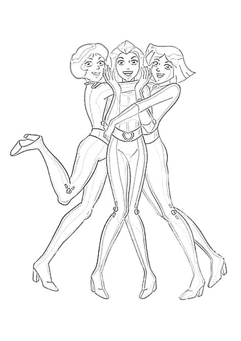 Coloriages Totally Spies à imprimer