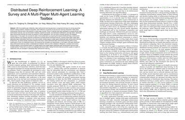 Distributed Deep Reinforcement Learning A Survey And A Multi Player