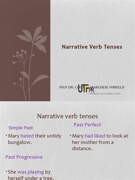 Narrative Verbs Pdf