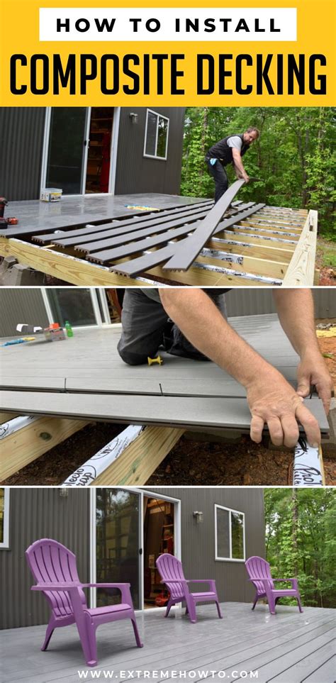 Step By Step Tutorial Diy Composite Deck Building Diy Deck Building